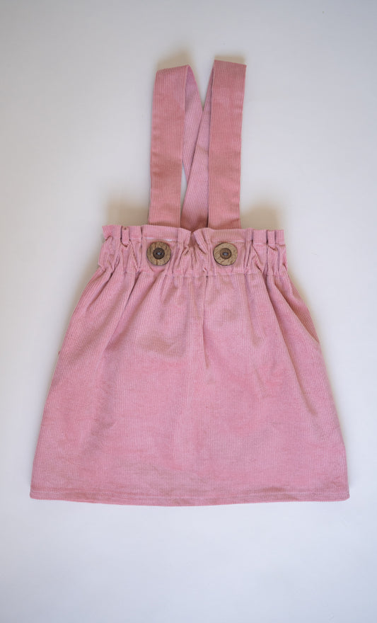 Braced Skirt | Pink Cord