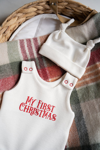 Personalised Harem Romper | Ecru Rib