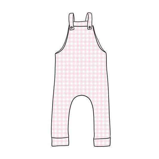 Dungarees | Pink Gingham