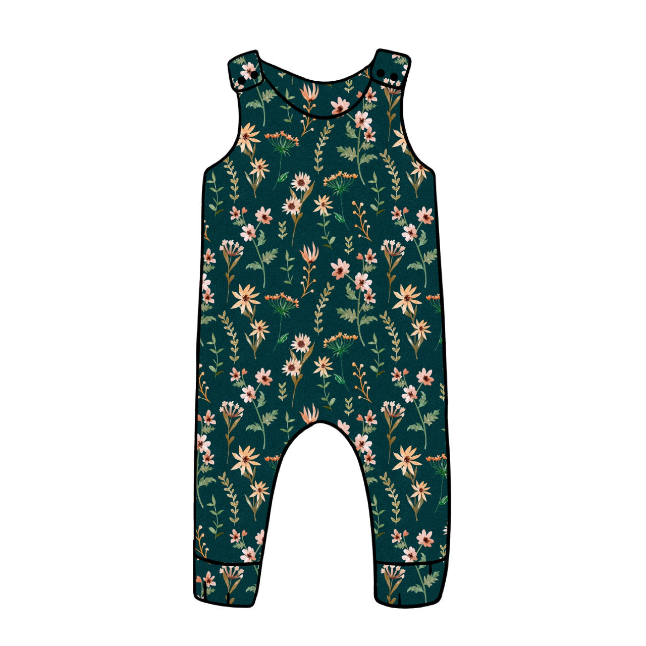 Harem Romper | Fields Of Green