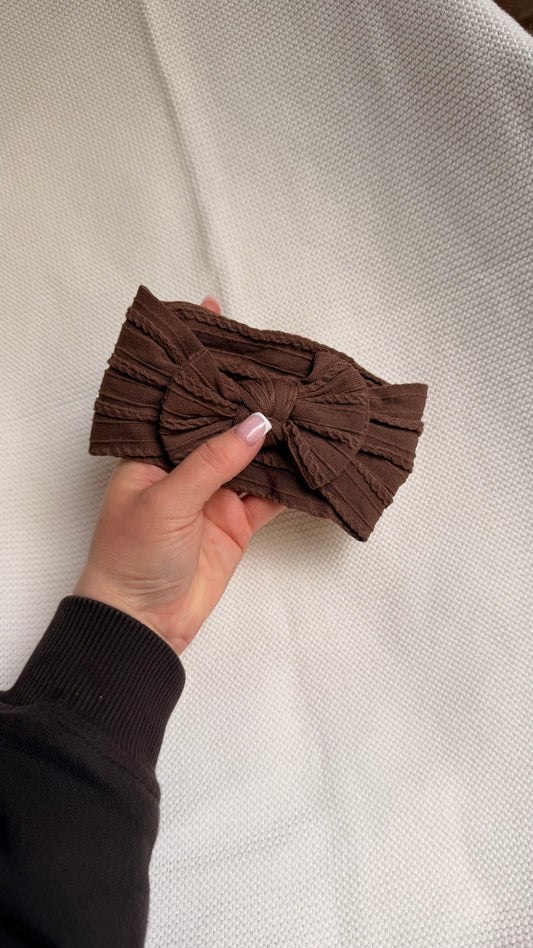 Rich Brown Soft Baby Headband