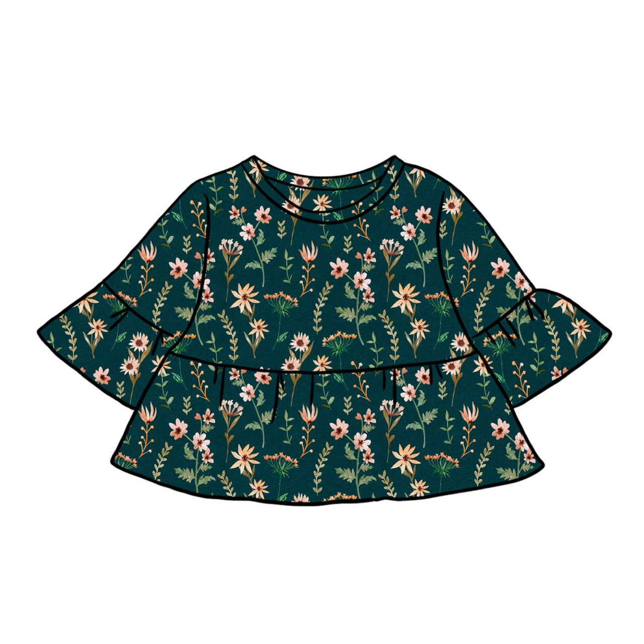 Peplum Tops | Fields Of Green