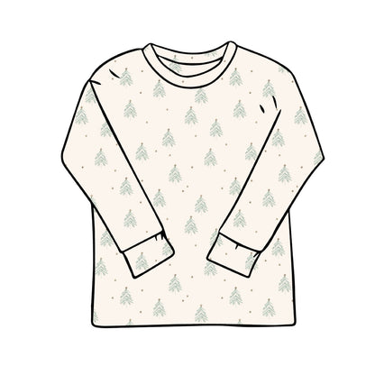Baggy Tees | Long + Short Sleeve | Christmas Trees