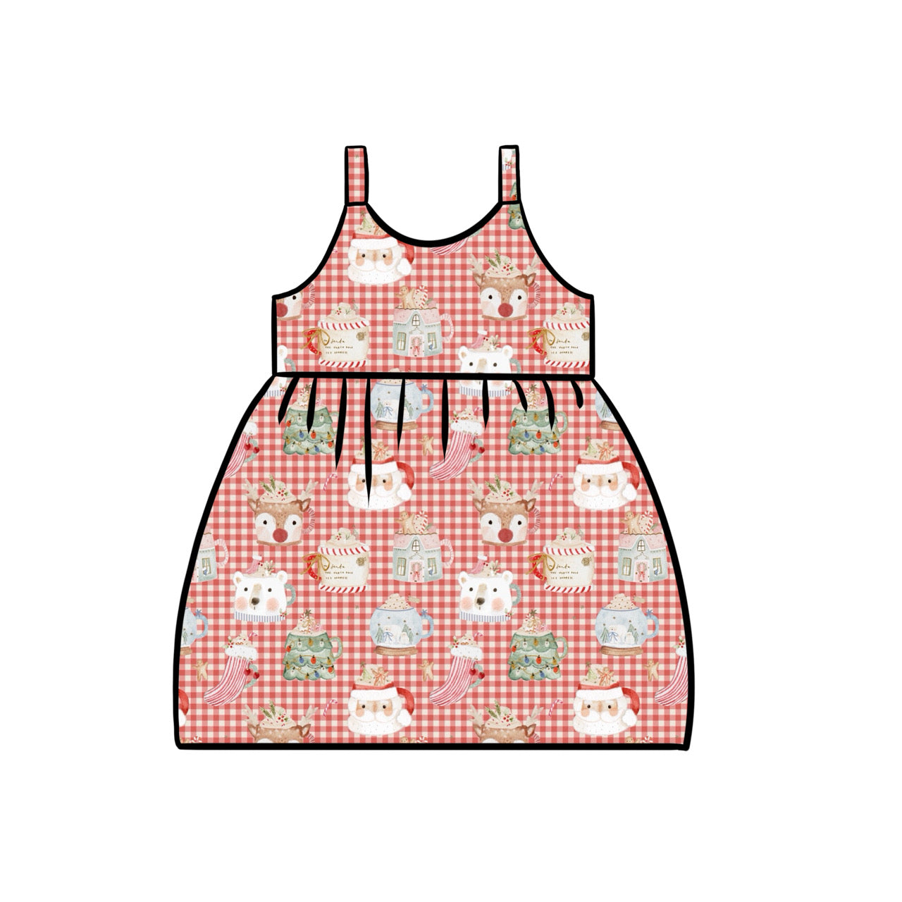 Gathered Dress | Merry Mugs