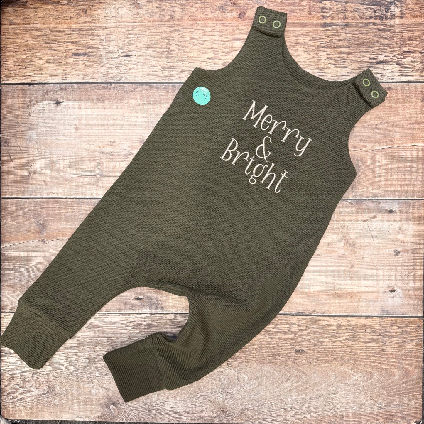 Merry & Bright Harem Romper | Green