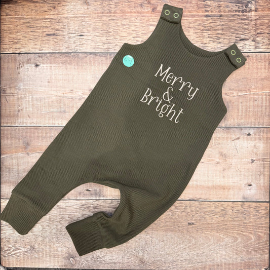 Merry & Bright Harem Romper | Green