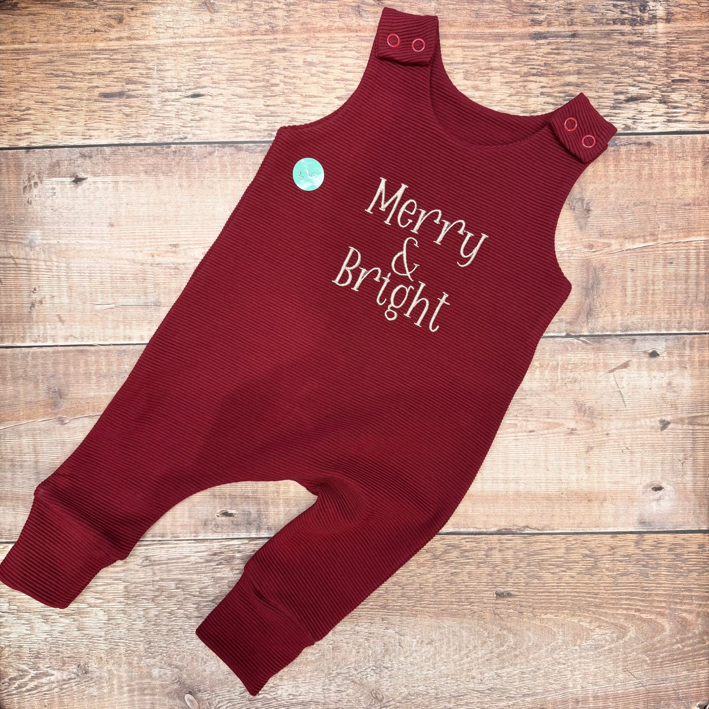 Merry & Bright Harem Romper | Burgundy