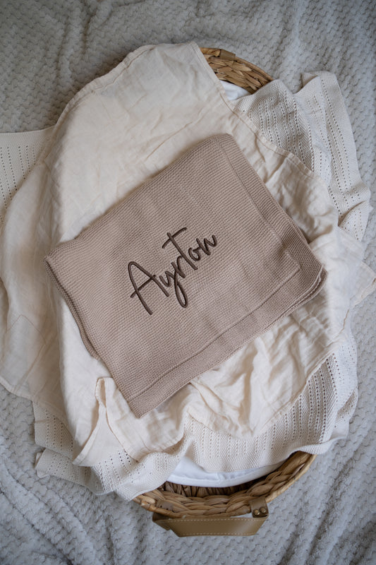 Personalised Blanket | Latte