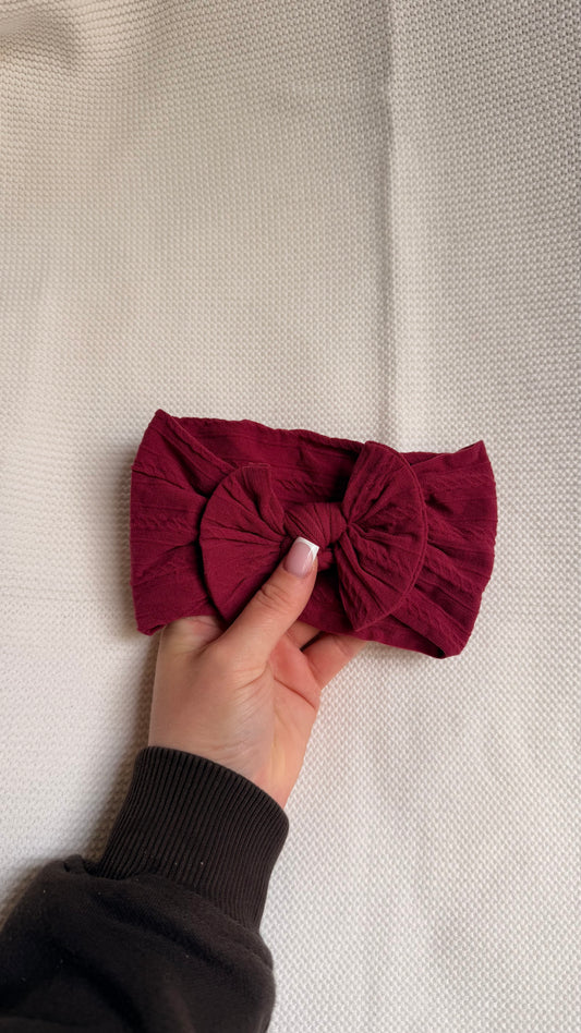 Dark Raspberry Soft Baby Headband