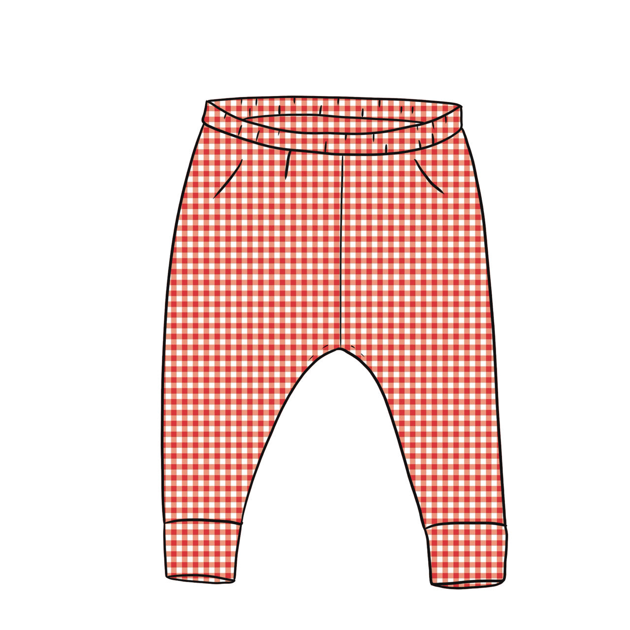 Leggings | Red Gingham