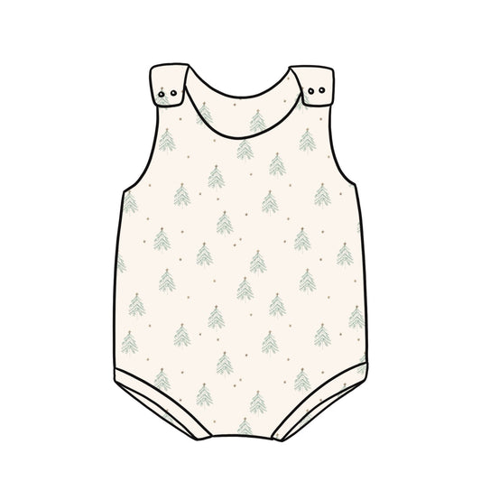 Bummie Romper | Christmas Trees