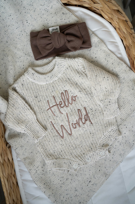 Personalised Baby Knit Romper