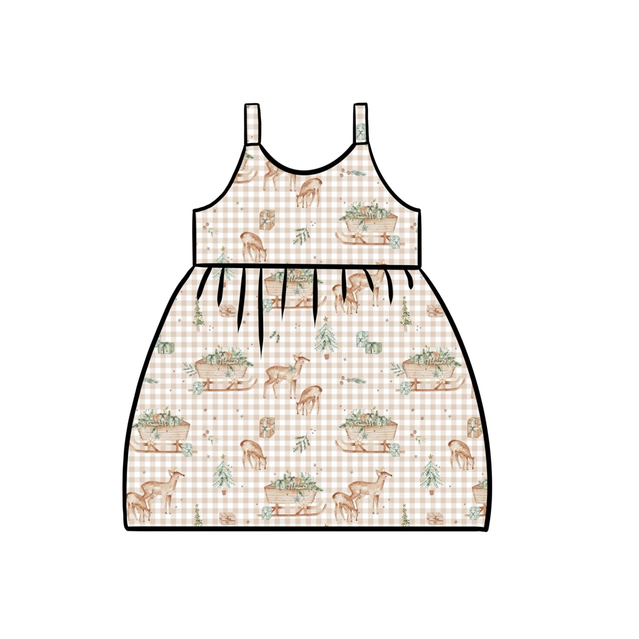 Gathered Dress | Reindeer Games