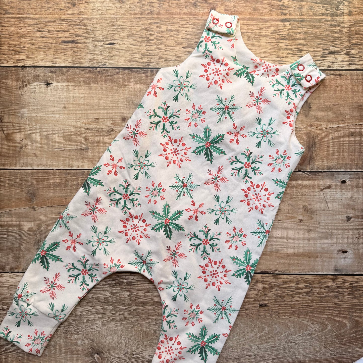 Harem Romper | Snowflakes