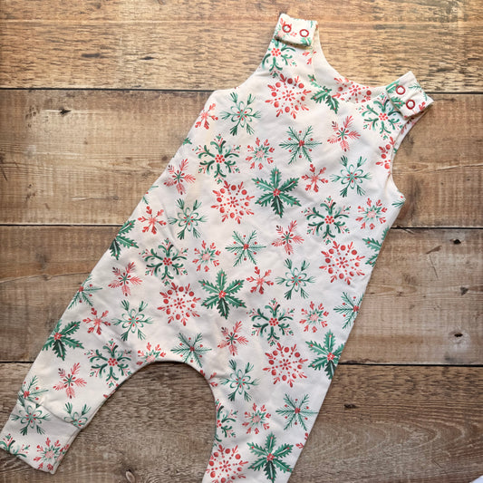 Harem Romper | Snowflakes