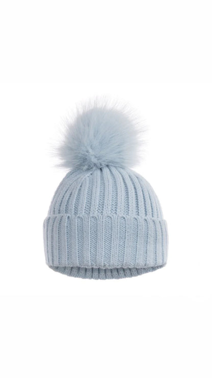 Personalised Baby Beanie Pom Hat 0-12M