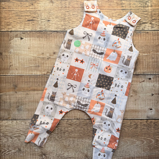 Harem Romper | Patchwork Boo