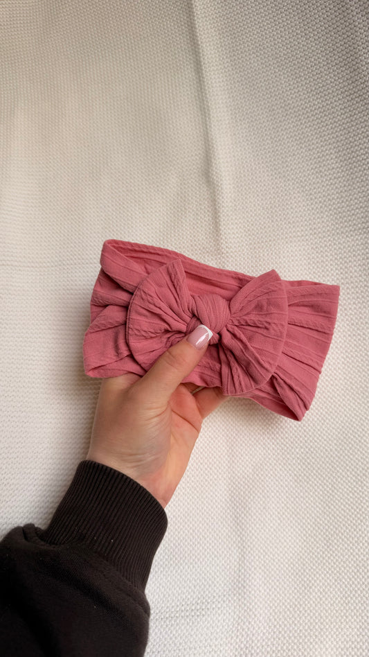 Grapefruit Pink Soft Baby Headband