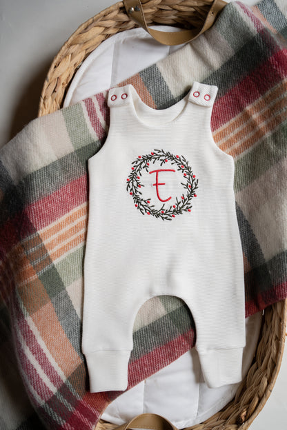 Personalised Harem Romper | Ecru Rib