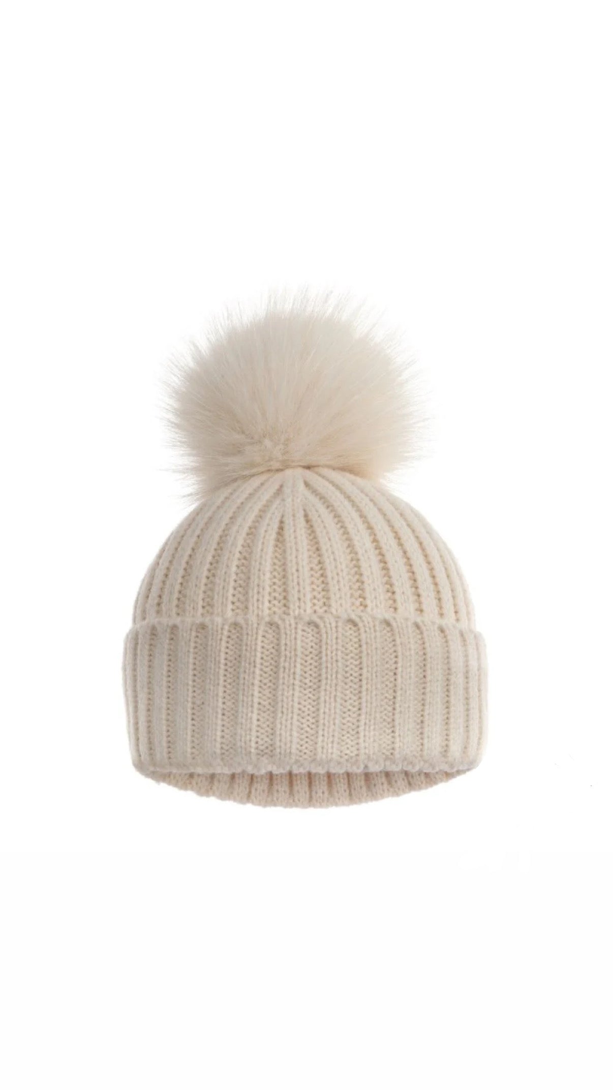 Personalised Baby Beanie Pom Hat 0-12M