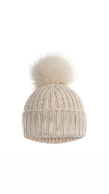 Personalised Baby Beanie Pom Hat 0-12M
