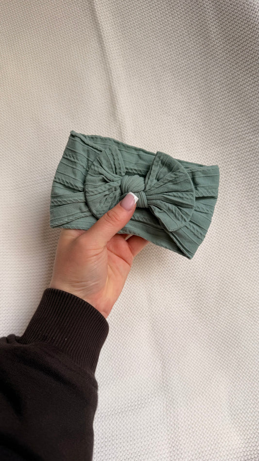 Lichen Green Soft Baby Headband