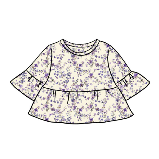 Peplum Tops | Lavender Blossom