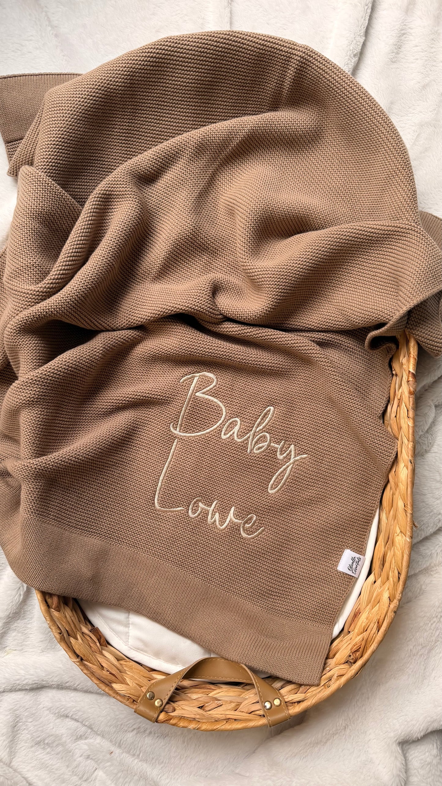 ALL COLOURS - Personalised Baby Blanket