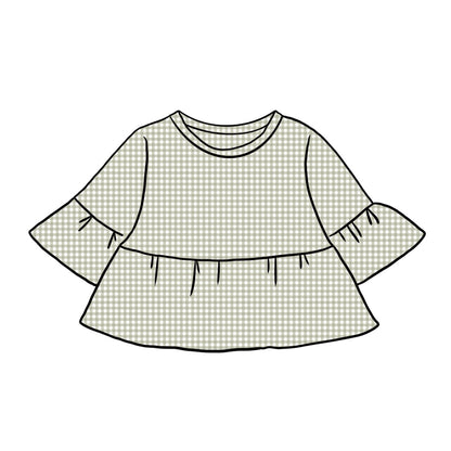 Peplum Tops | Sage Gingham