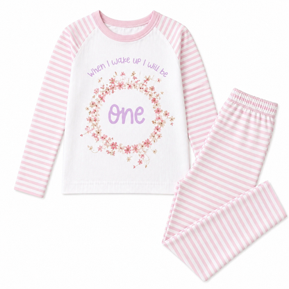 Pink Stripe When I Wake Up Pyjamas