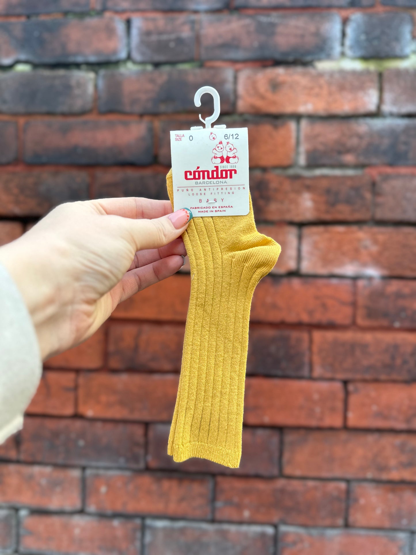 Condor Ribbed Knee Socks - Mustard