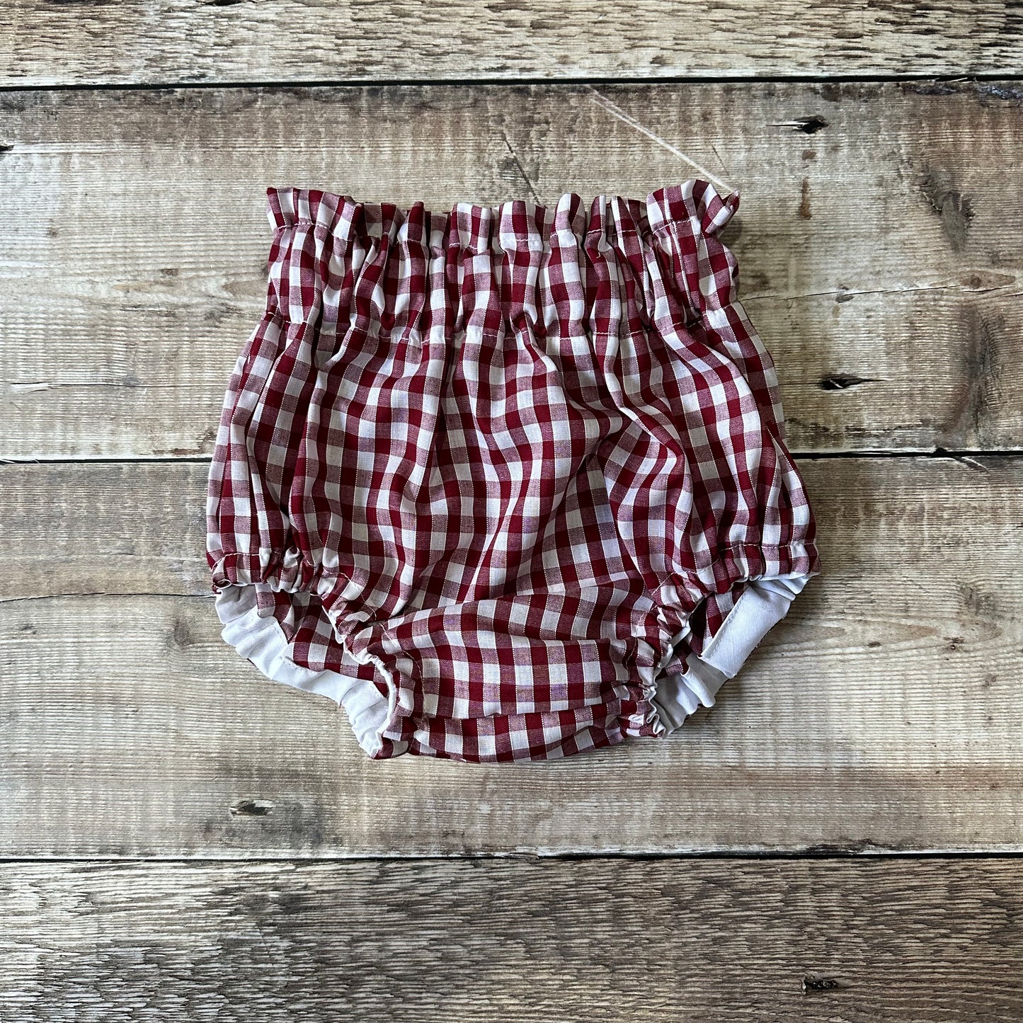 Bloomers | Deep Red Gingham