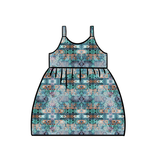 Gathered Dress | Abstract
