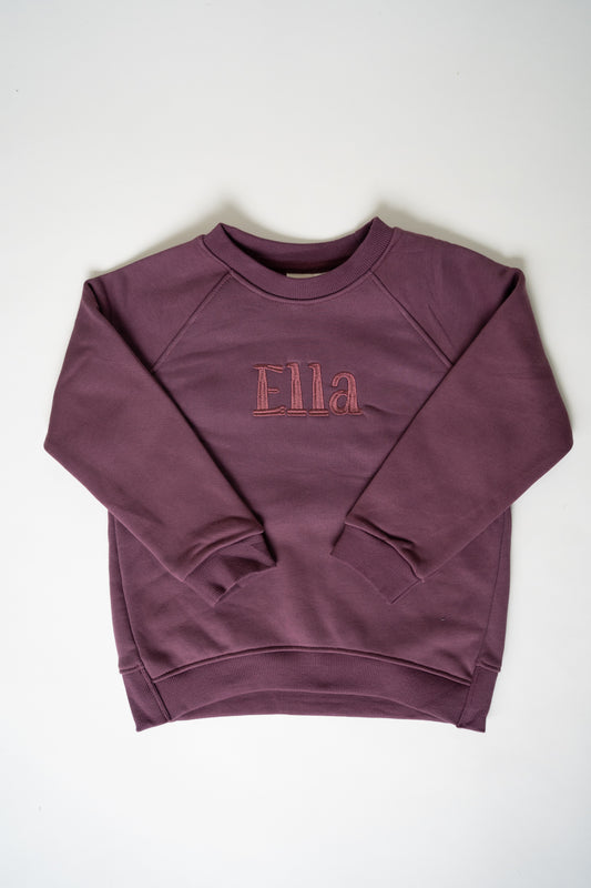 Kids Relaxed Sweatshirt | Plum